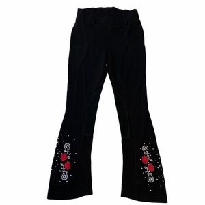 Stickyseat black Rose embroidery detailed medium